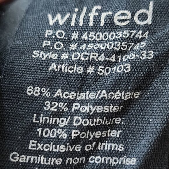 Wilfred Black Japanese Crepe Mayet Moto Jacket - Picture 10 of 10